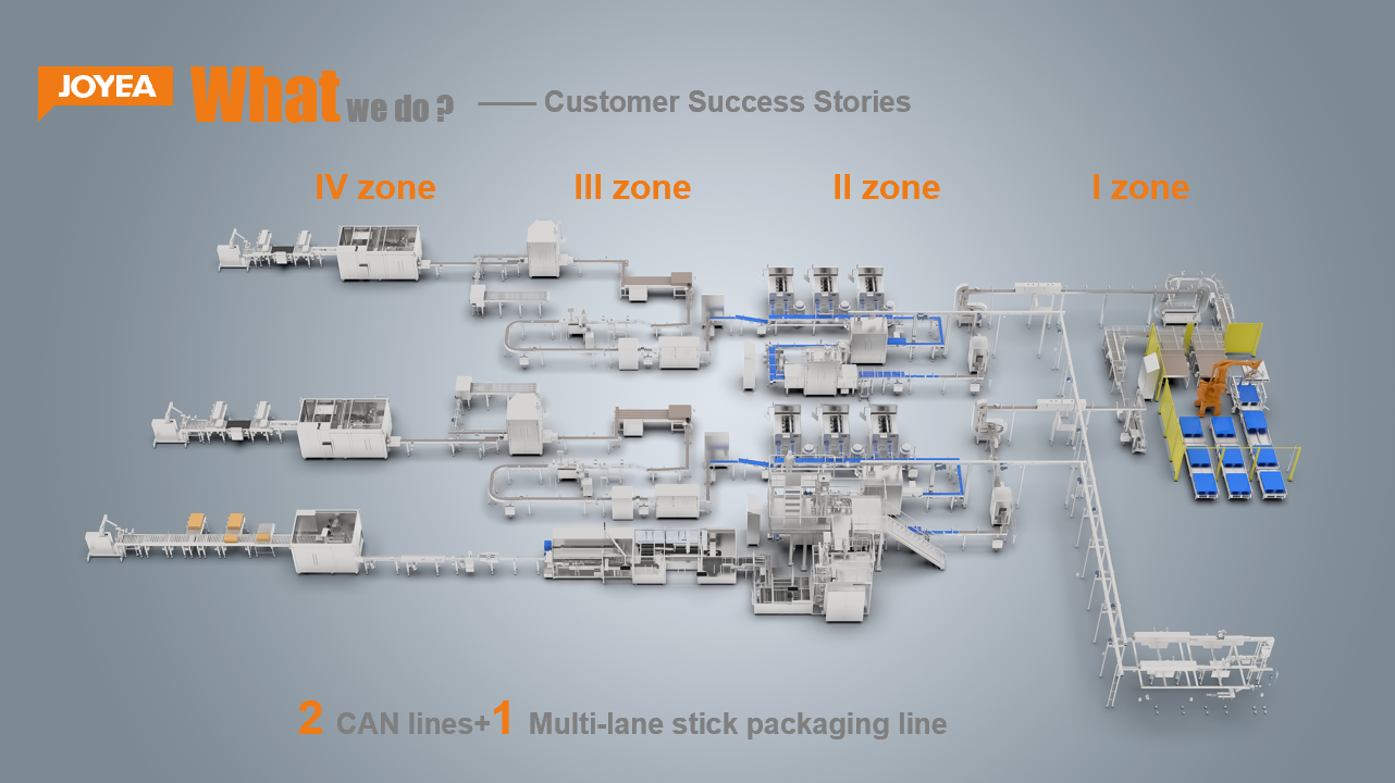 An overview of a factory for infant rice noodles factory